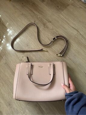 kate spade Blush Pink Saffiano Leather bag
